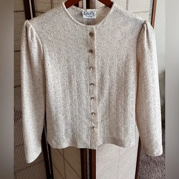 1960s vintage Leslie Fay original button front cardigan - Picture 7 of 8